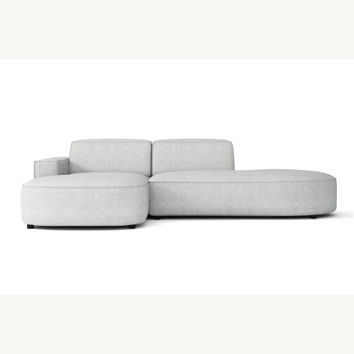 Olio Autentico Sofa narożna w kształcie litery L Tkanina Raven 6